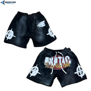 Pantalones Cortos de Forro Polar Personalizados, Transpirables, de Cintura Media, con Cordón, Color Sólido, Bordados, Venta al por Mayor, Tela Suave, OEM, Marca Privada - Product Image 3