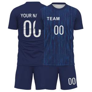 Conjunto de Uniforme de Fútbol Personalizado para Hombre, Jersey y Pantalones Deportivos Transpirables con Impresión de Logotipo del Equipo, Servicio OEM - Product Image 1
