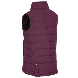 Plum Maroon Navy Blue Custom Unisex Casual Thin Zipper Solid Puffer Stand Collar Quilted Winter Bodywarmer OEM Sleeveless <b>Warm</b> - Product Image 6
