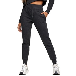 Conjunto de pantalones de chándal para mujer, ropa de calle personalizada de dos piezas, de lana, de algodón, para correr, informal, venta al por mayor - Product Image 4