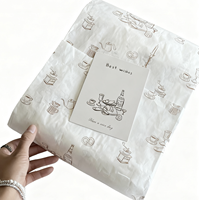 Logo personnalisé produits imprimés marque emballage papier de soie conception cadeau papier d'emballage cadeau pour les vêtements respectueux de l'environnement