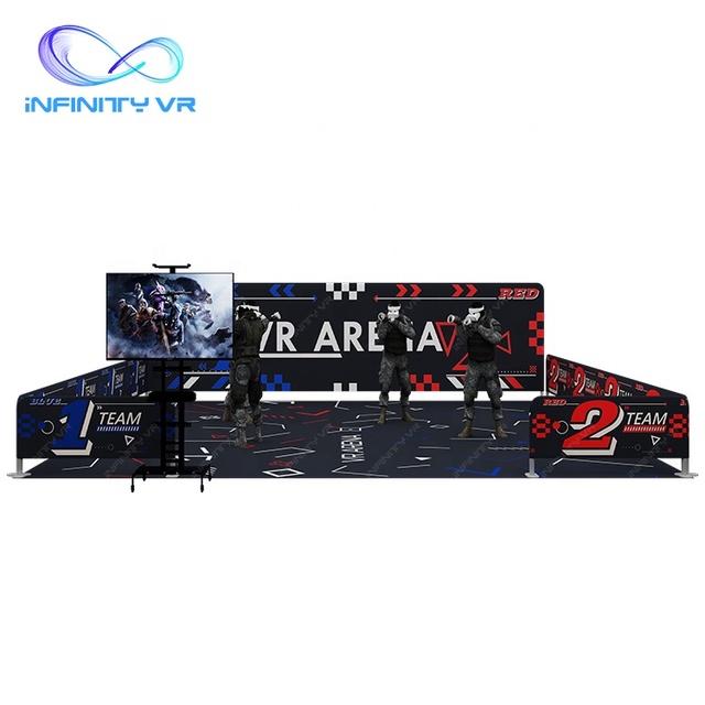 InfinityVR New VR Business Multiple 4 6 8 10 Players Free Roaming Walking and Shooting Vr Arena Equipment With Newest Vr Headset
