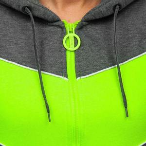 New Custom Printing women Hoodie Embroidery Logo Blank Hoodies High Quality half zipper hoodie for women with <b>puff</b> printing logo - Product Image 3