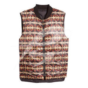 Gilet matelassé léger pour homme, chaud pour l'hiver, avec fermeture éclair, col montant, coupe-vent, poches, pour loisirs et activités de plein air - Product Image 1