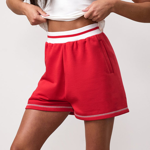 Nouvelle mode – Pantalon large et droit taille haute élastique couleur unie style coréen pour femme – Short décontracté ample et épais - Product Image 1