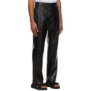 Pantalones de Hombre de Cuero Genuino de Alta Calidad, Cierre de Botones, Transpirables, Cómodos, para Uso en Exteriores en Invierno, OEM ODM - Product Image 2