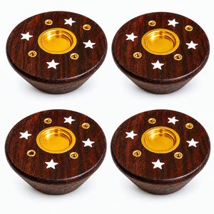 Soporte de Madera para Lámpara de Murugan, Base para Lámpara del Dios Murugan para Sala de Pooja, Templo en Casa y Decoración de Mandir, Regalo Religioso para Karthigai Deepam - Product Image 6
