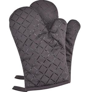 Populaire gris pâle élastique antidérapant 100% coton biologique isolation thermique GOTS certifié barbecue cuisson résistant à la chaleur four mitaine - Product Image 3