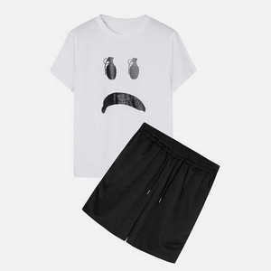 Ensemble T-shirt et short personnalisés, fabricant OEM ODM, qualité supérieure, coupe confortable, marque privée, approvisionnement en gros dans le monde entier - Product Image 1