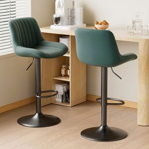 Tabourets de bar hauts de style moderne pour îlots de cuisine, bars à domicile ou zones café - Product Image 1