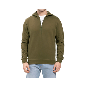 Sweat à capuche en coton basique oversize pour hommes, sweat-shirt brodé de style décontracté d'automne avec poche kangourou et motif bouffant en relief - Product Image 1