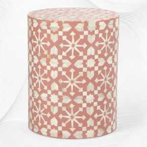 Best Quality Belladec BI-WT290 Modern Antique Bone Inlay Eco-Friendly Floor Mount Customized Console Table <b>Stool</b> Indian Handmade - Product Image 6