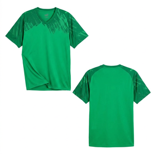 Camiseta de Manga Corta para Hombre, 100% Algodón, Cuello Redondo, Estilo Casual, Diseño de Bloques de Color Sólido, Talla Grande, Tejido Transpirable - Product Image 3