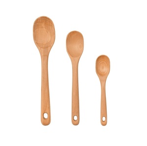 Ensemble de spatules en bois d'olivier écologiques, ustensiles de cuisine en bois naturel pour cuisiner, frire, remuer et servir - Product Image 5
