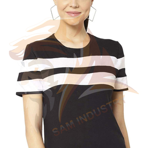 Camisetas personalizadas más vendidas para mujer, camisetas lisas de color sólido con impresión de logotipo personalizado, camisetas suaves, elegantes y casuales. - Product Image 6