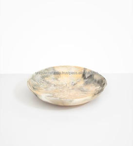 Juego de Cubiertos Premium de Resina Artística Bicolor con Cuencos y Cucharas Elegantes para Comedor, Regalo y Servicio, Colección Desechable de Platos Planos - Product Image 5