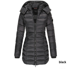 Solid Trader Premium Insulated Maximum Warmth <b>Lightweight</b> Windproof Elegant Longline Padded <b>Parka</b> Coat <b>Women</b> Long Puffer Jacket - Product Image 3