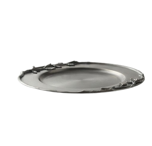 Assiettes de service rondes plaquées argent tendance, les plus vendues pour mariages, plats et salades - Product Image 3