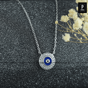 Pendentif Œil protecteur en Moissanite VVS, Argent 925, Bijou effet diamant, Charme de protection (sans chaîne) - Product Image 5