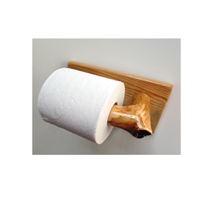 Antique Wood <b>Toilet</b> Paper <b>Roll</b> <b>Holder</b> <b>Wall</b> <b>Mounted</b> Shelf Hanging <b>Toilet</b> <b>Roll</b> & Storage Rack - Product Image 5