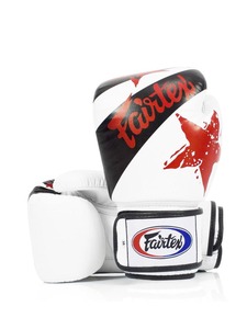 Gants de boxe Fairtex personnalisés, très demandés, combinaison blanc, noir et rouge, gants professionnels d'entraînement de Muay Thai Fairtex CP-BG-88 - Product Image 2