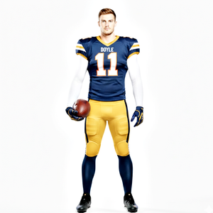 Half Sleeves American Football Jersey with Premium Quality Short at Factory Selling Prices with Custom Team Name and Number - Product Image 6