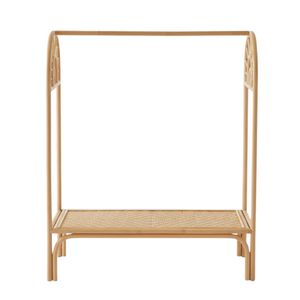 Porte-manteau pour enfants en rotin tressé à la main, support de rangement en osier en forme de soleil pour chambre d'enfant, vente en gros - Product Image 1