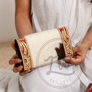 Hot Selling Women's Vintage Bohemian Style Genuine Leather Water Resistant Clutch Shoulder Bag Summer Fashion RFID Blocking - Product Image 3