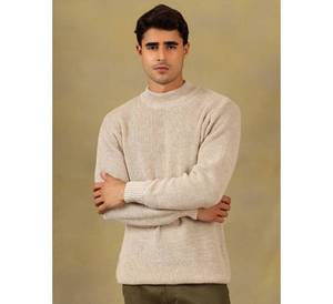 Pull-over d'hiver épais et décontracté pour homme, col roulé, manches longues, tricoté, couleur unie, poignets côtelés, qualité supérieure, vente en gros - Product Image 3