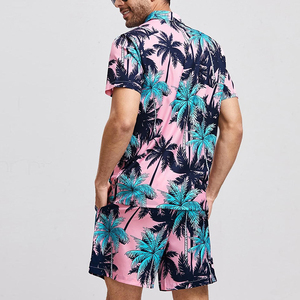 Ensemble deux pièces d'été haut de gamme pour homme : chemise hawaïenne imprimée et short – Vente en gros fabricant - Product Image 4