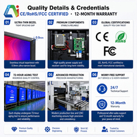 Layar LED Sudut Pandang Lebar Video Wall LED P1.2/P1.25/P1.53/P1.86/P2/P2.5 7680Hz 800cd/m² Kecerahan Tinggi 4K Ringan