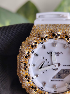 Reloj de Lujo para Hombre Starspire Jewels G SHO de Cuarzo ETA con Caja de Acero Inoxidable, Correa de Goma, Moissanita VVS Digital, Estilo Ejecutivo y Hip Hop - Product Image 3