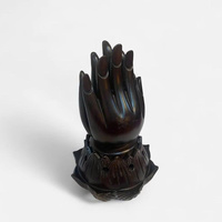 Statue bouddhiste en bois faite à la main à prix raisonnable, main de Bouddha, mains en prière, figurine, geste de la main, design traditionnel, Feng Shui