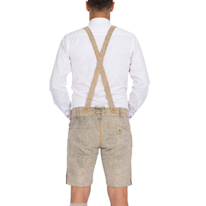 Pantalones Cortos de Cuero Premium para Hombre, Estilo Bávaro Alpino, Bordados, Clásicos, Tejidos, Sólidos, Casuales, Venta al Por Mayor - Product Image 2