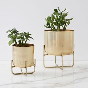Maceta metálica resistente para plantas de interior y exterior, resistente al óxido, decorativa, para jardín, balcón, hogar. - Product Image 6