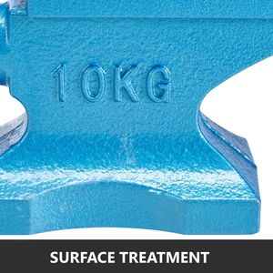 Yunque de hierro fundido de 22 libras con un solo cuerno, yunque robusto con cuerno para herramientas de forja de herrero, equipo negro en venta - Product Image 4