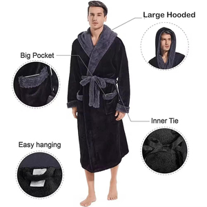 Comfortable Breathable Bathrobe Casual Fashion Adult Wear Eco-Friendly Long Sleeve Custom Logo Designs Hot - Product Image 5