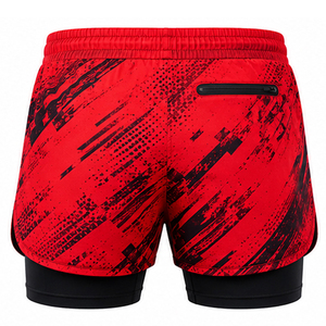 Short de bain décontracté personnalisé pour homme, écologique, avec poches zippées imperméables, séchage rapide, léger, cordon de serrage, pour la plage - Product Image 5