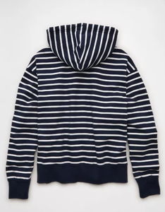 Top Selling OEM Custom Logo Striped Printed Regular Fit Full <b>Zip</b> Men's Hoodies 340 GSM 100% Cotton French Terry Knitted Fabrics - Product Image 6