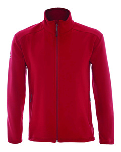 Men's Red <b>Heated</b> Thick Fleece <b>Jacket</b> Full Zip Hooded Collar Casual Winter Wear Regular Fit Polyester/Cotton Material Color - Product Image 1