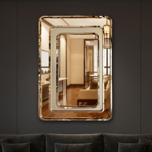 Elevate your interior with the luxurious <b>Triple</b> Frame SS PVD <b>Mirror</b>, a masterpiece of modern design and unmatched durability - Product Image 3