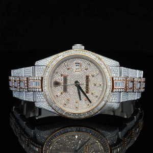 Reloj de Moda Unisex para Hombre, Totalmente Automático, con Movimiento Japonés, Caja de Acero Inoxidable, Esfera de Cristal, Adornado con Diamantes Moissanite - Product Image 6