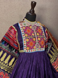 Ropa Tradicional Femenina, Vestido Afgano Hecho a Mano, Vestido Afgano Vintage de Alta Calidad 100% Terciopelo, Vestidos de Novia Personalizados para Mujer - Product Image 4