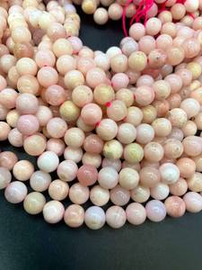 ลูกปัดหินโอปอลสีชมพูธรรมชาติ สวยงาม สีชมพูโรส คุณภาพดี เหมาะสำหรับทำเครื่องประดับ - Product Image 5