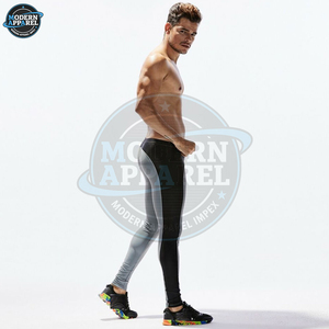 กางเกงเลกกิ้งกีฬาผู้ชายแบบรัดรูป แห้งเร็ว ยืดหยุ่น เหมาะสำหรับวิ่ง ออกกำลังกาย ฟิตเนส - Product Image 3