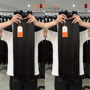 มัดผมตรงสีดำ2024ยังไม่ผ่านการแปรรูปผมมนุษย์100% กระดูกผมตรง12A - Product Image 6