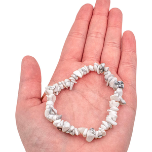 Chip <b>Bracelet</b> Natural White Howlite Chip <b>Bracelet</b> Crystal Stone Chip <b>Bracelet</b> Gemstone Women Colorful Natural Crystal Wholesaler - Product Image 6