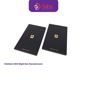 Recyclable Bio-degradable OEM Customizable Gold Foil Stamping Embossing Matt Lamination Gift Handmade Vietnam <b>Kraft</b> Paper <b>Boxes</b> - Product Image 2