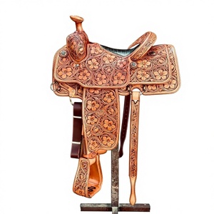 Silla de montar inglesa de cuero genuino de búfalo, con estructura de madera, duradera, ecológica, para equitación, 14 pulgadas - Product Image 4