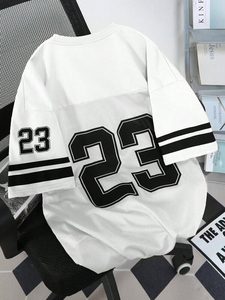 Custom Apparel Drop Shoulder Jersey Workout <b>Gym</b> <b>Oversized</b> Tee OEM Custom Unisex Drop Shoulder Jersey Fashion Streetwear T <b>Shirt</b> - Product Image 3